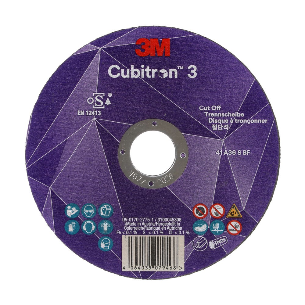 Kapskiva Cubitron 3, T41, 125 x 1 x 22,23 mm