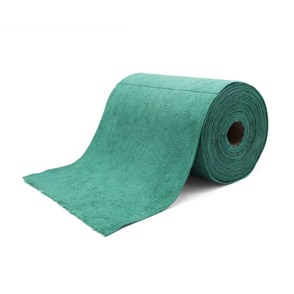 Tear off microfiber roll, green