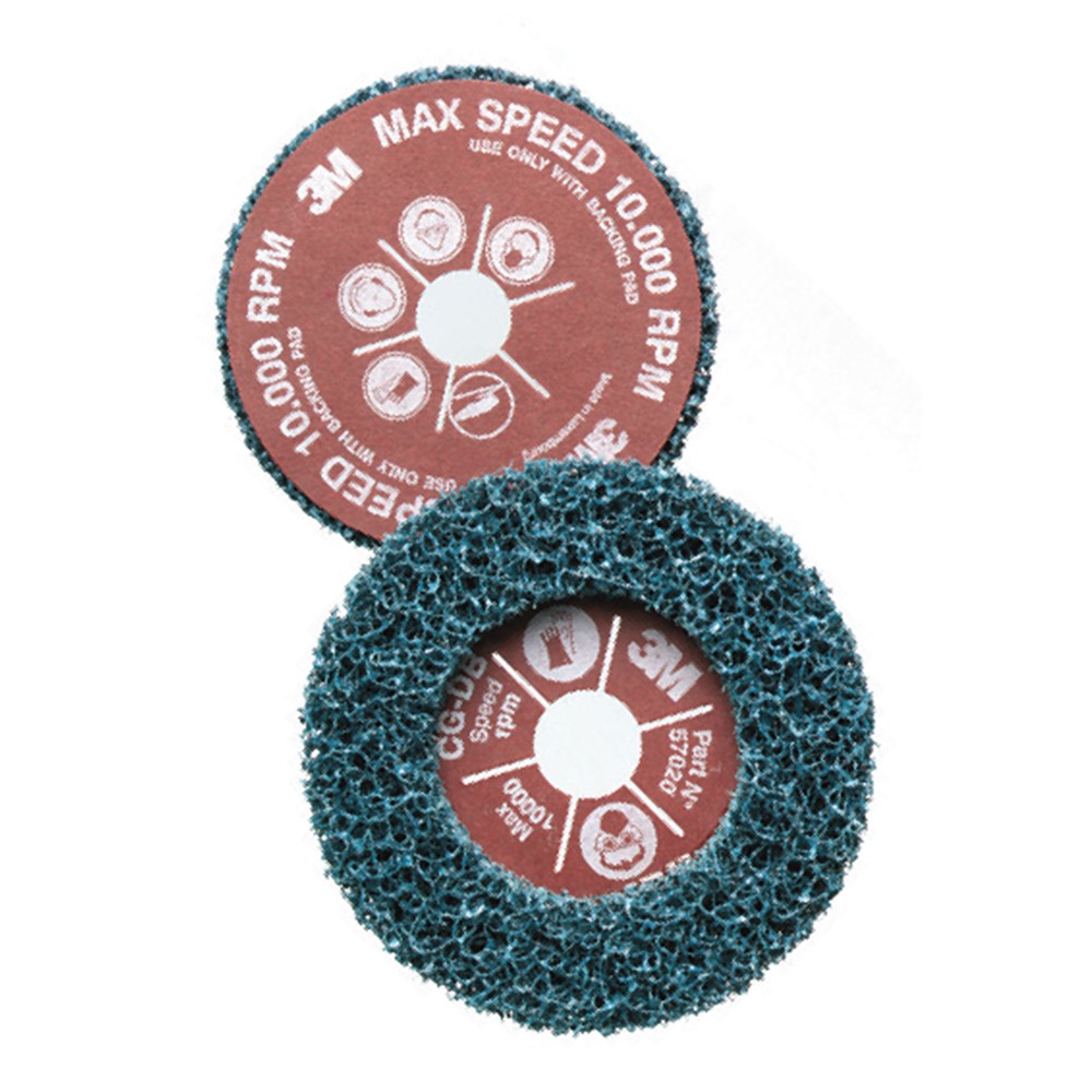 Grovrengöringsrondell med fiberrygg GP Blue, 178x22 mm
