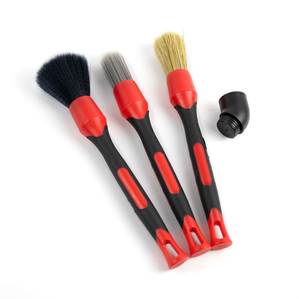 Borstset 3 pack mikrofiber/svinhår/poly