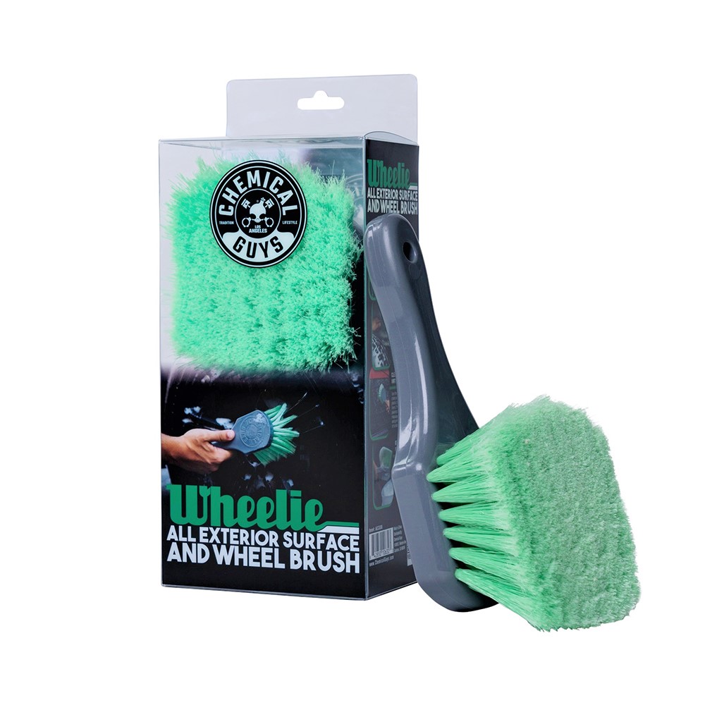 Wheelie all exterior surface and wheel brush