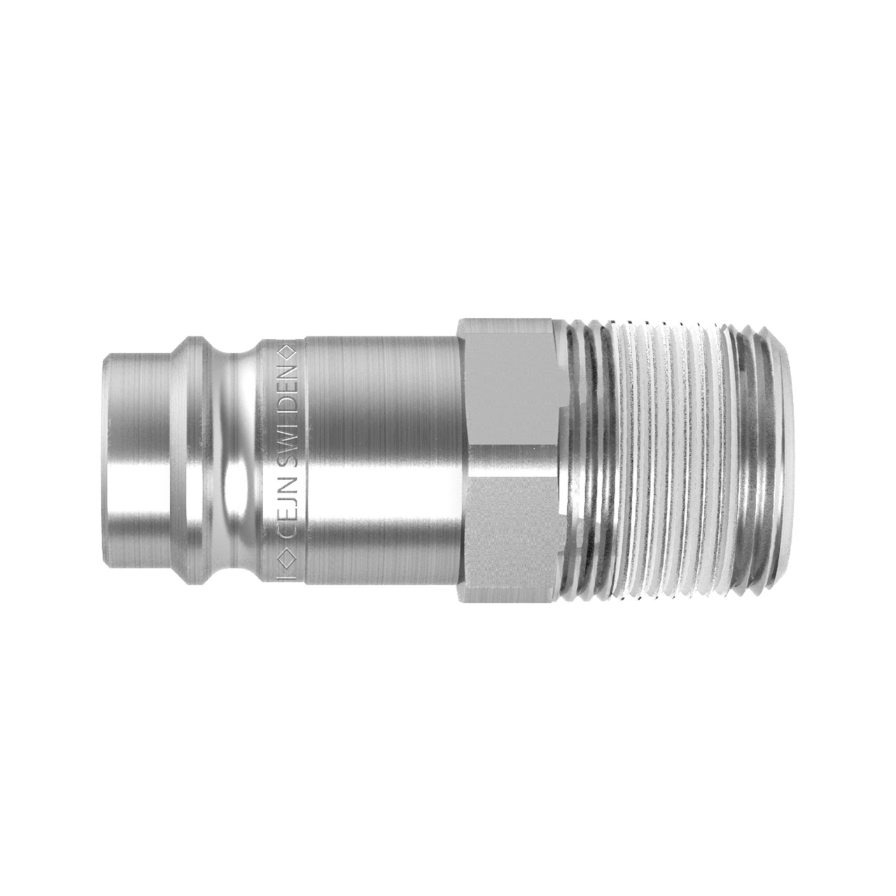 Nippel med utvändig gänga R 1/4"