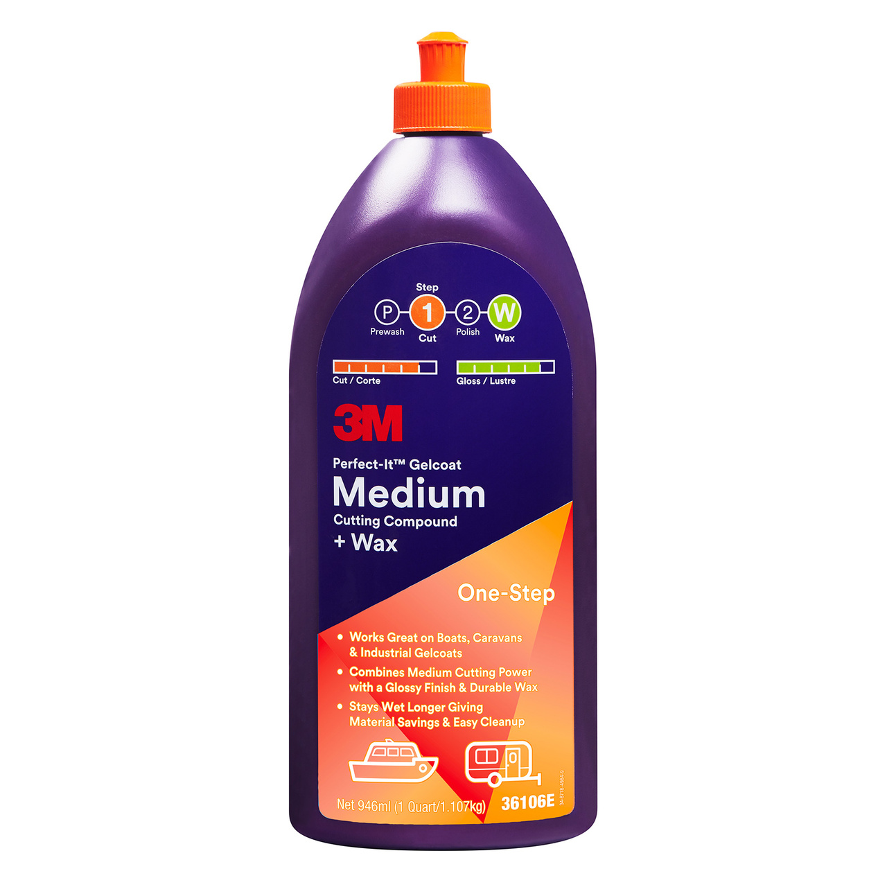 Polermedel Perfect-It Gelcoat Medium, 946 ml