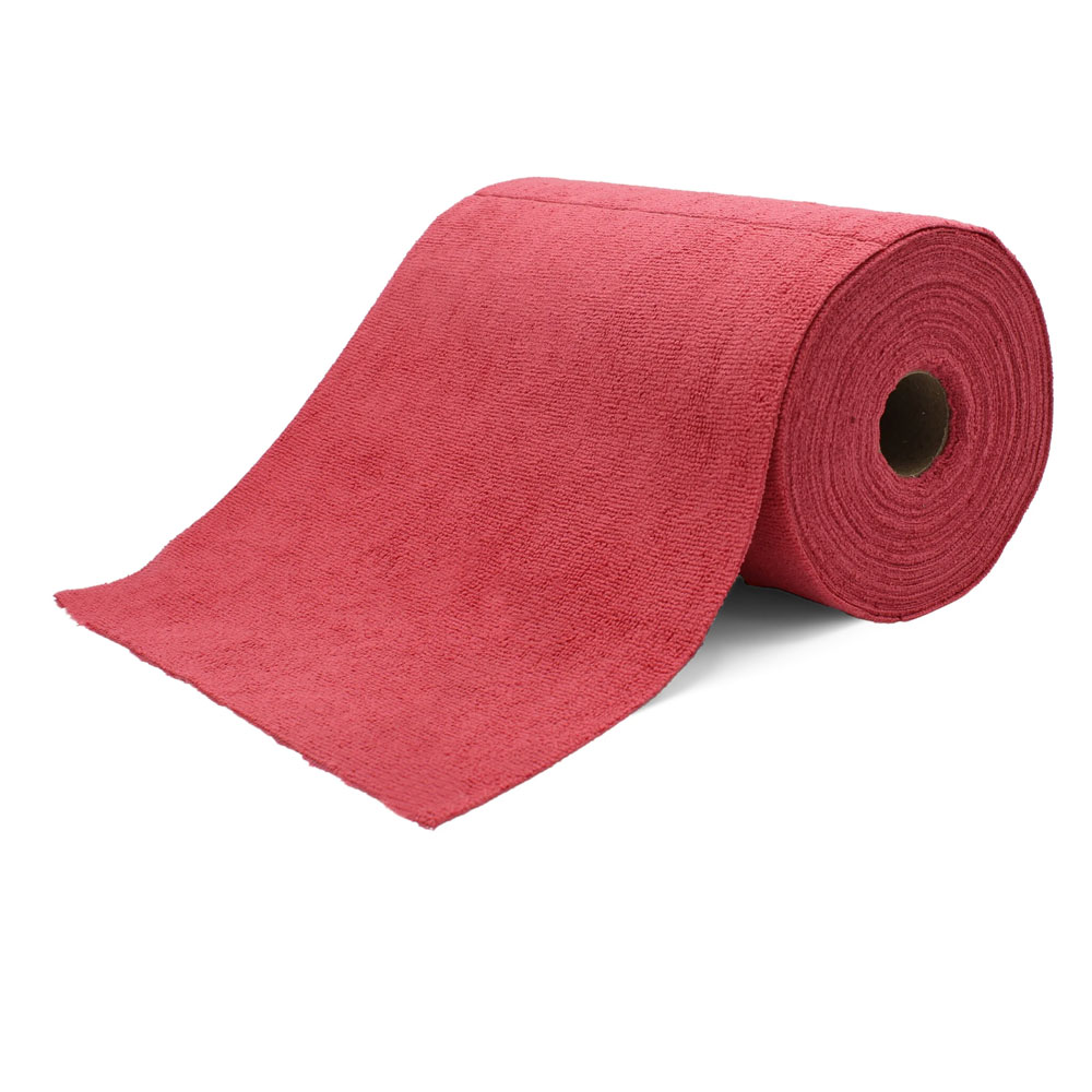 Tear off microfiber roll, röd
