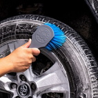 Blue stiffy heavy duty tire brush