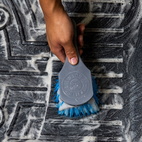 Blue stiffy heavy duty tire brush