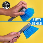 Blue stiffy heavy duty tire brush