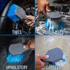 Blue stiffy heavy duty tire brush