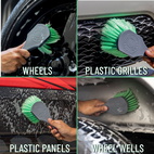 Wheelie all exterior surface and wheel brush
