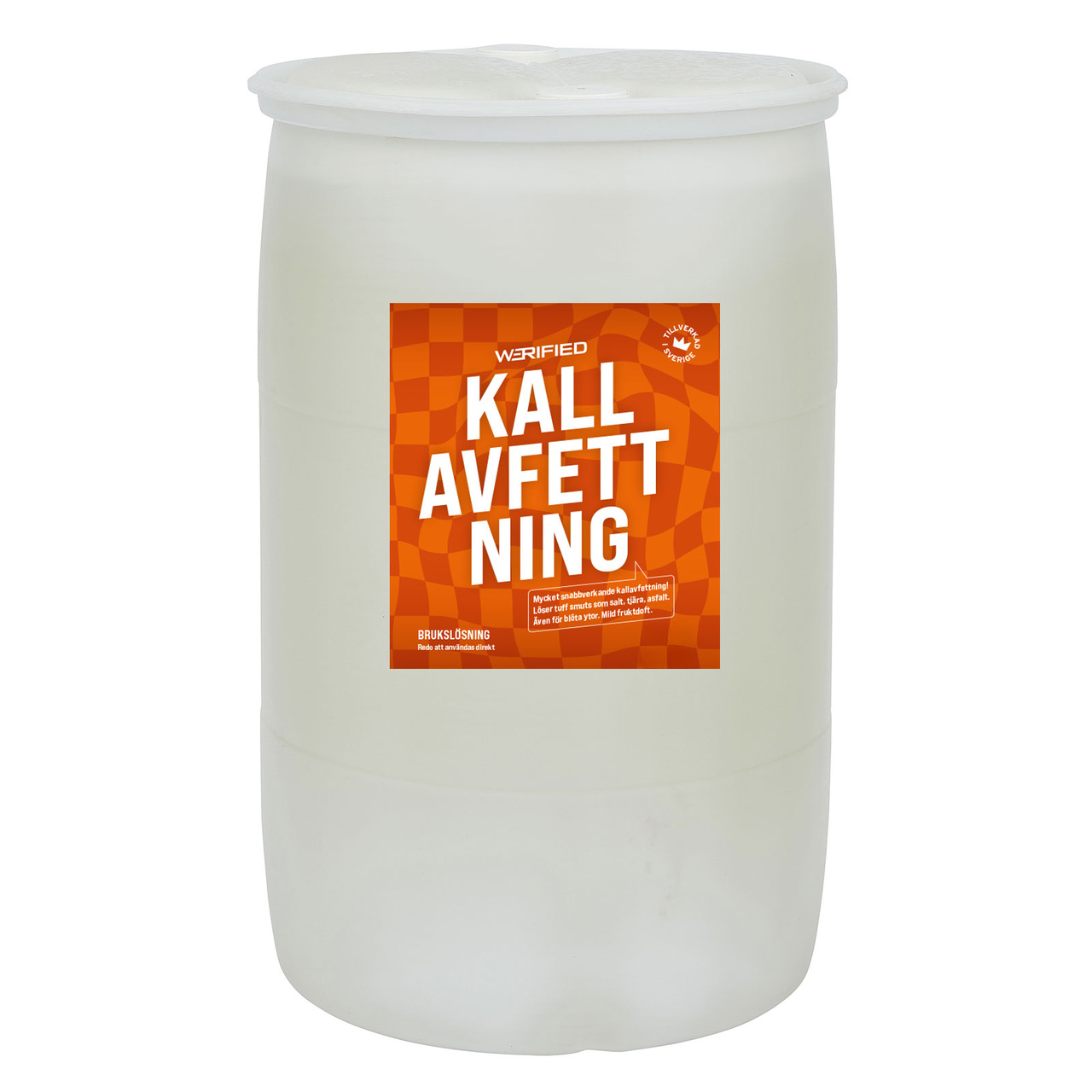 Kallavfettning Werified, 208 l, fat