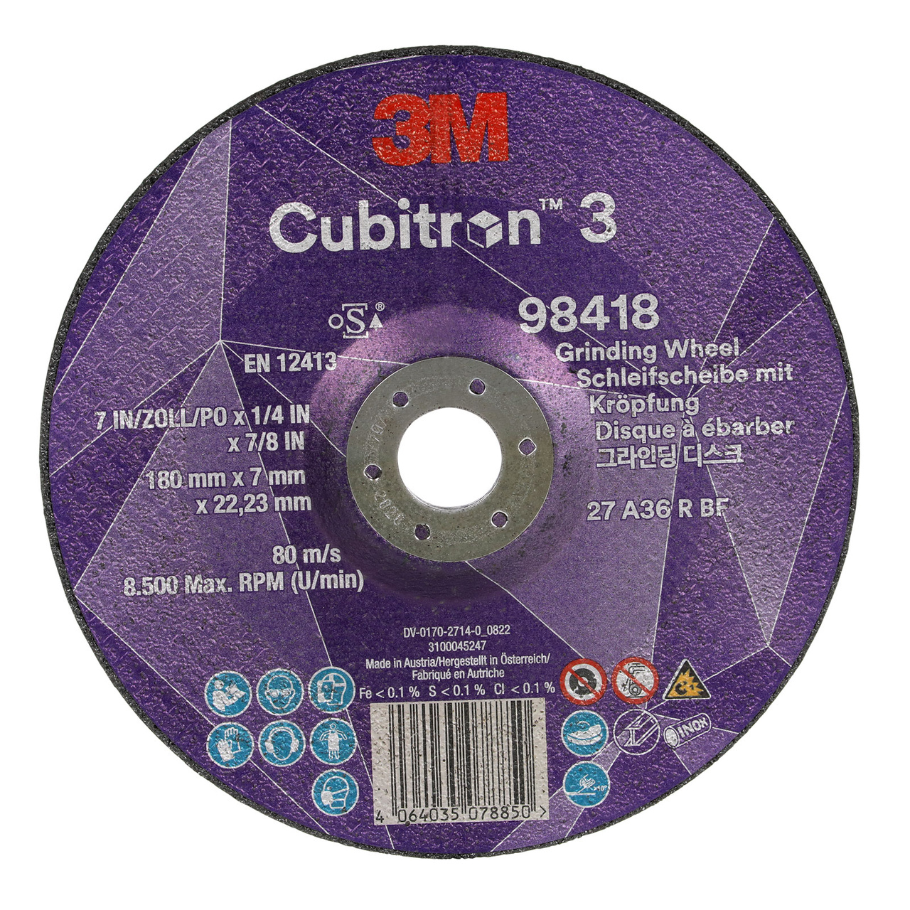 Navrondell Cubitron 3, T27, 180 x 7 x 22,23 mm