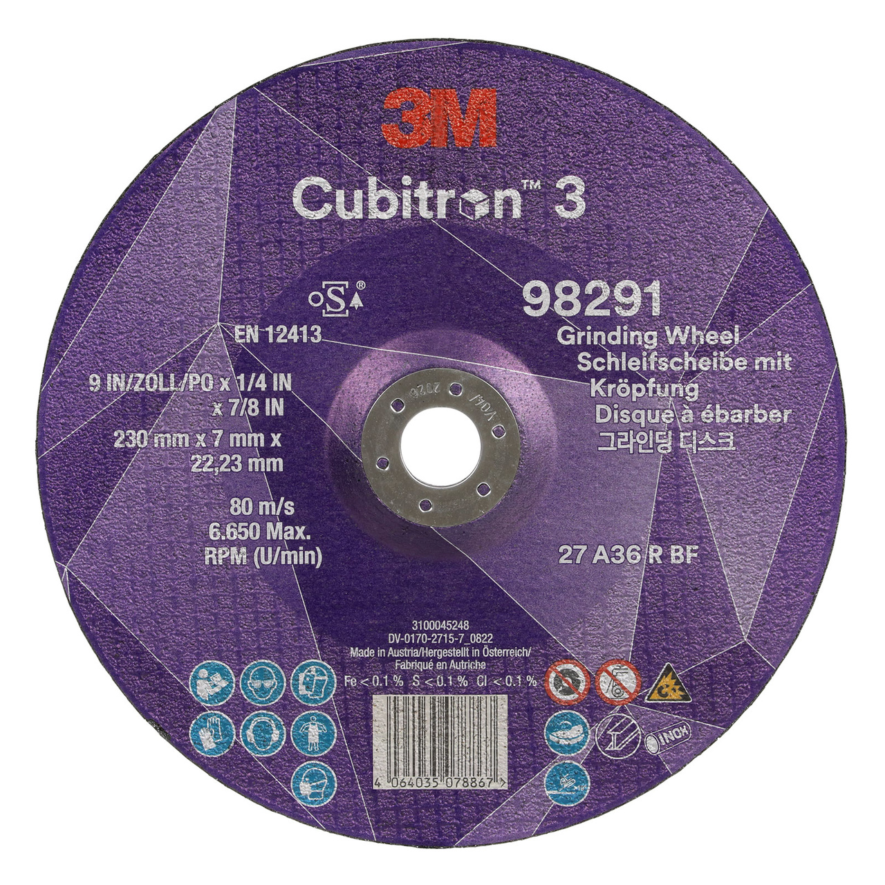 Navrondell Cubitron 3, T27, 230 x 7 x 22,23 mm
