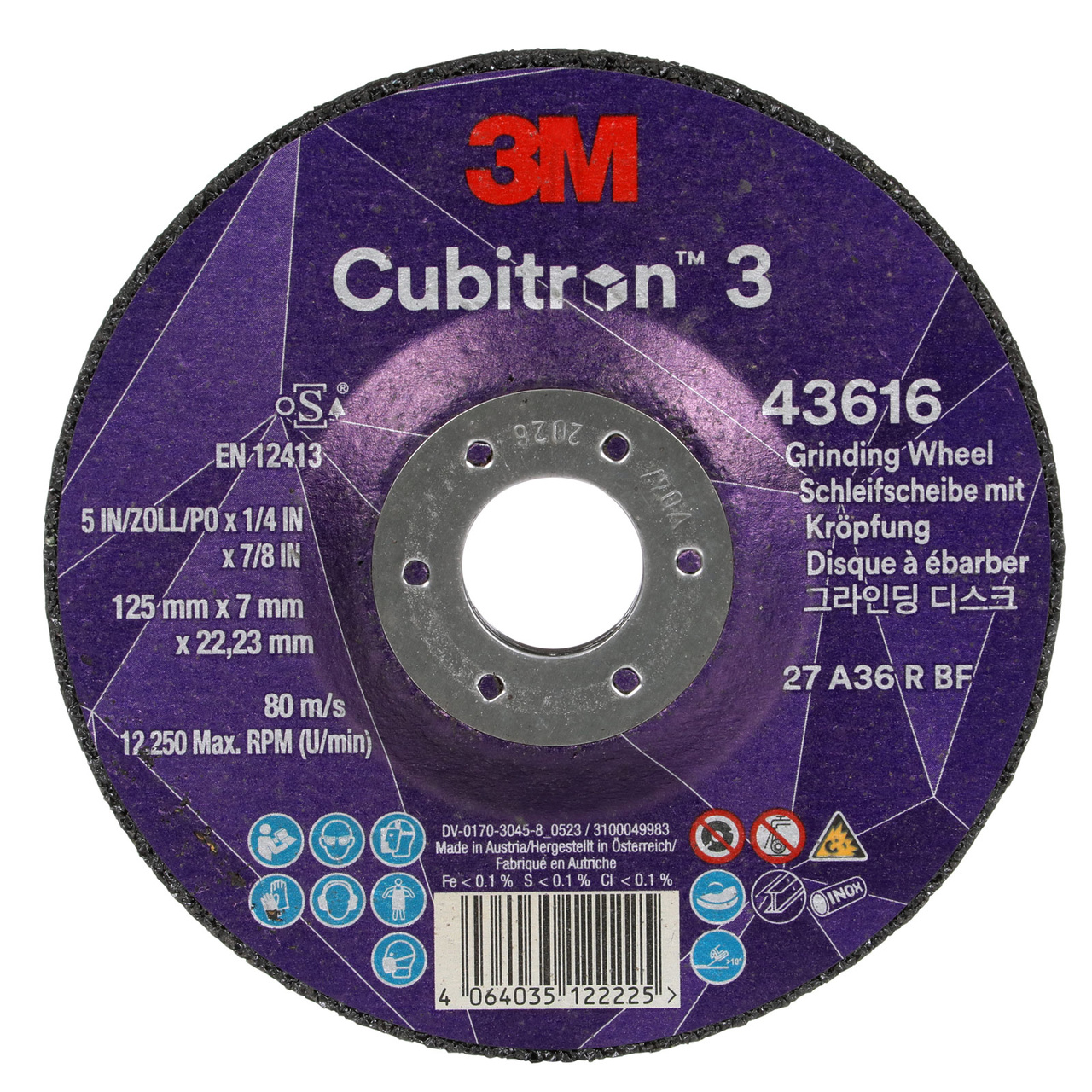 Navrondell Cubitron 3, T27, 125 x 7 x 22,23 mm