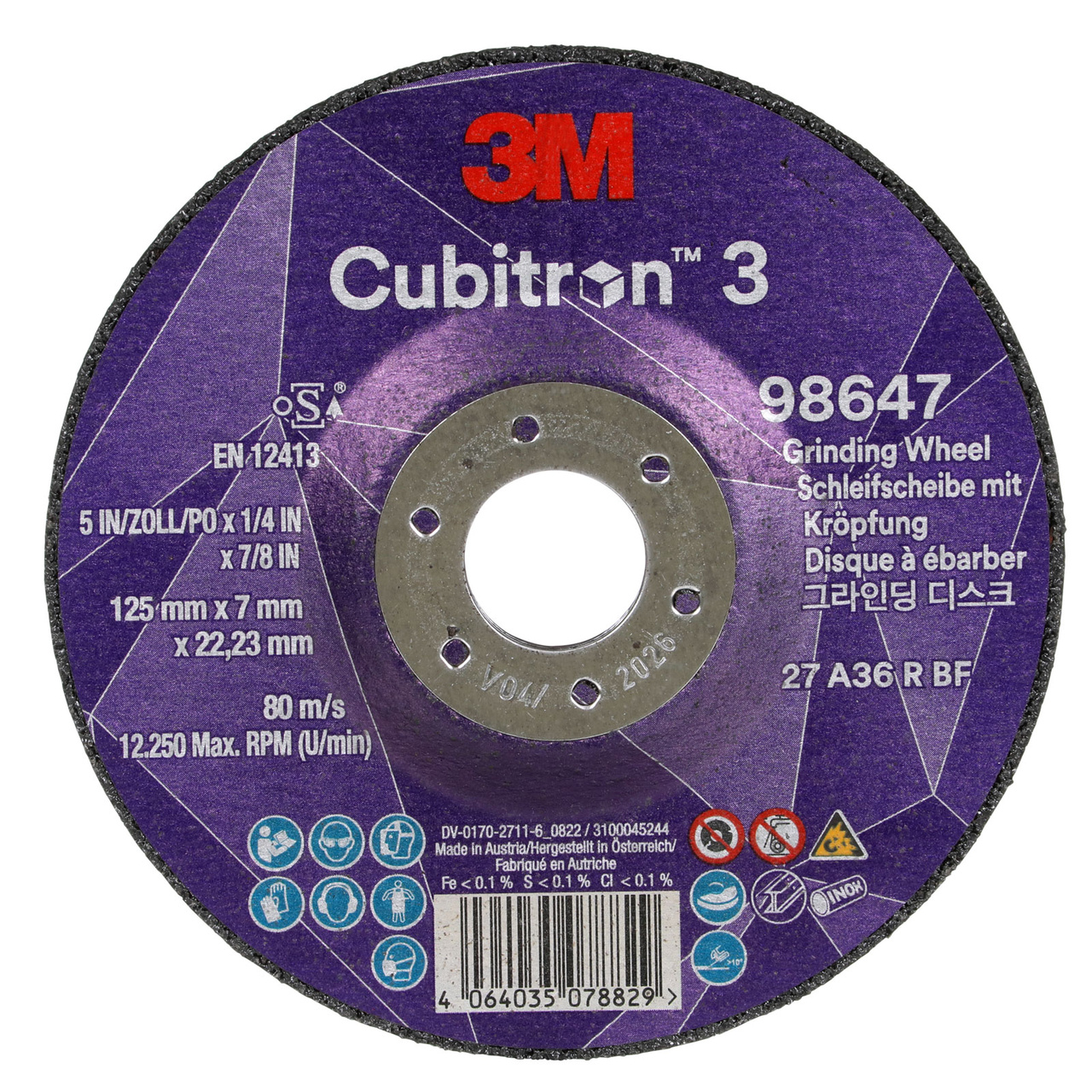 Navrondell Cubitron 3, T27, 125 x 7 x 22,23 mm