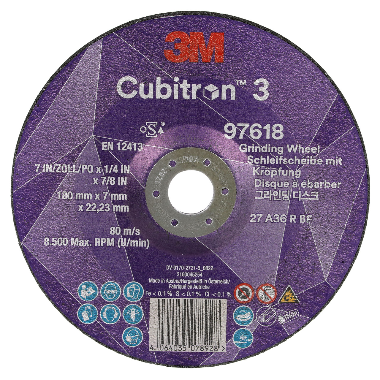 Navrondell Cubitron 3, T27, 180 x 7 x 22,23 mm