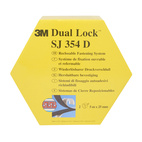 Dual Lock, snabblås, 25 mm x 5 m svart