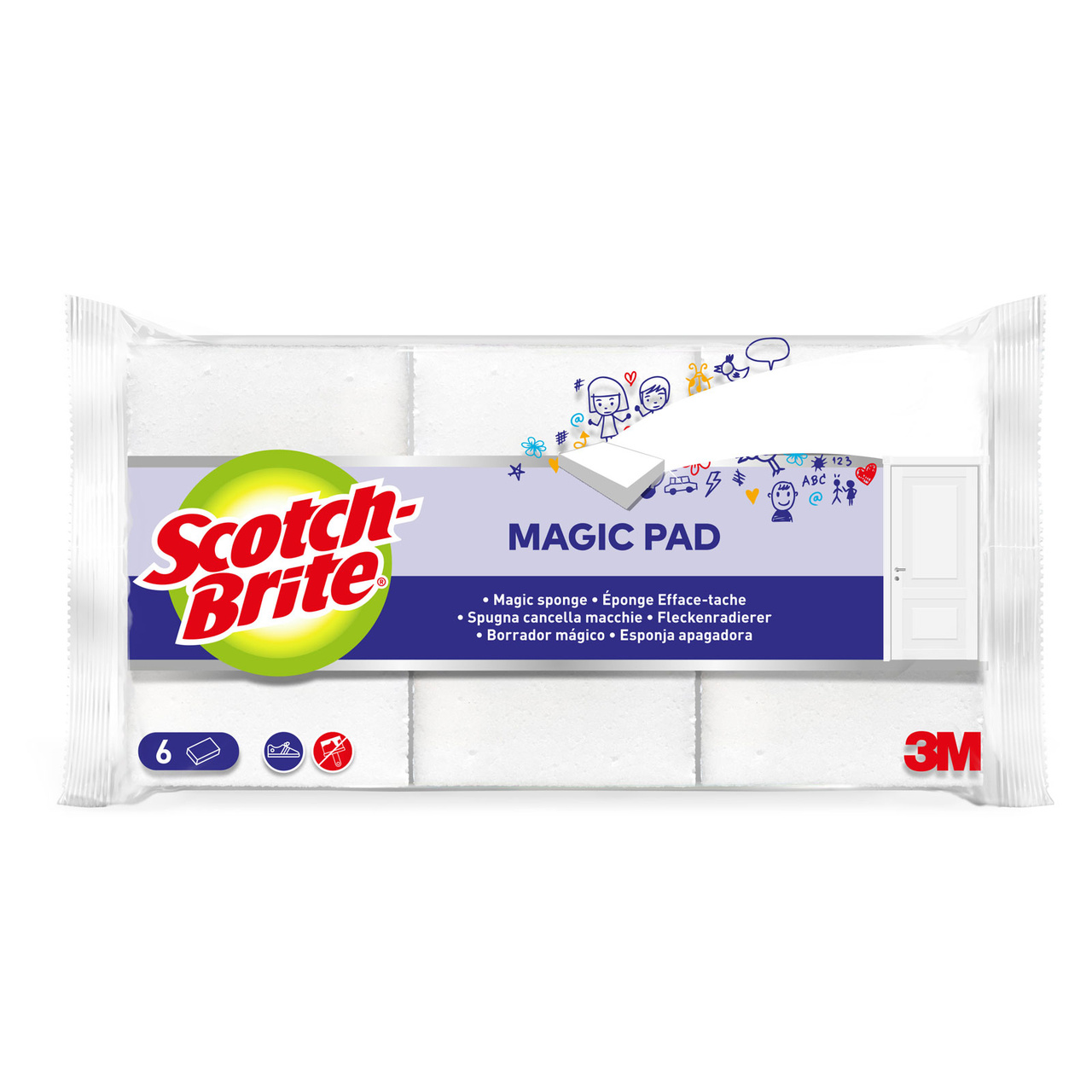 Scotch-Brite® Magic Fläckborttagare, 6-pack