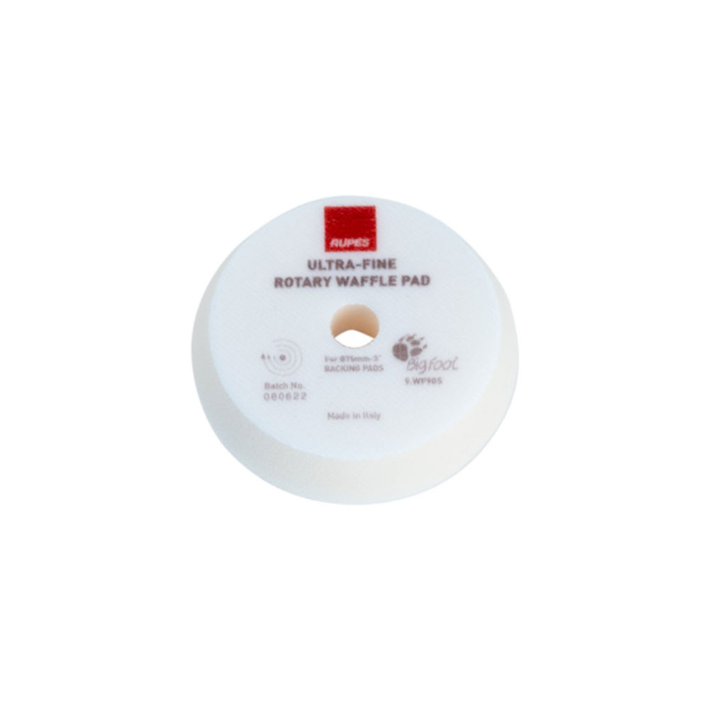 Skumtrissa våfflad, Rotary WAFFLE ULTRA-FINE, 75 mm, Vit