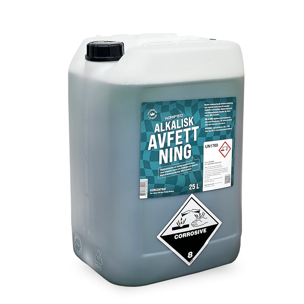 Alkalisk avfettning Werified, 25 l