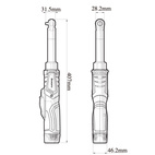 Spärrskaft förlängt 3/8" 12V, BLDC, maskinkropp