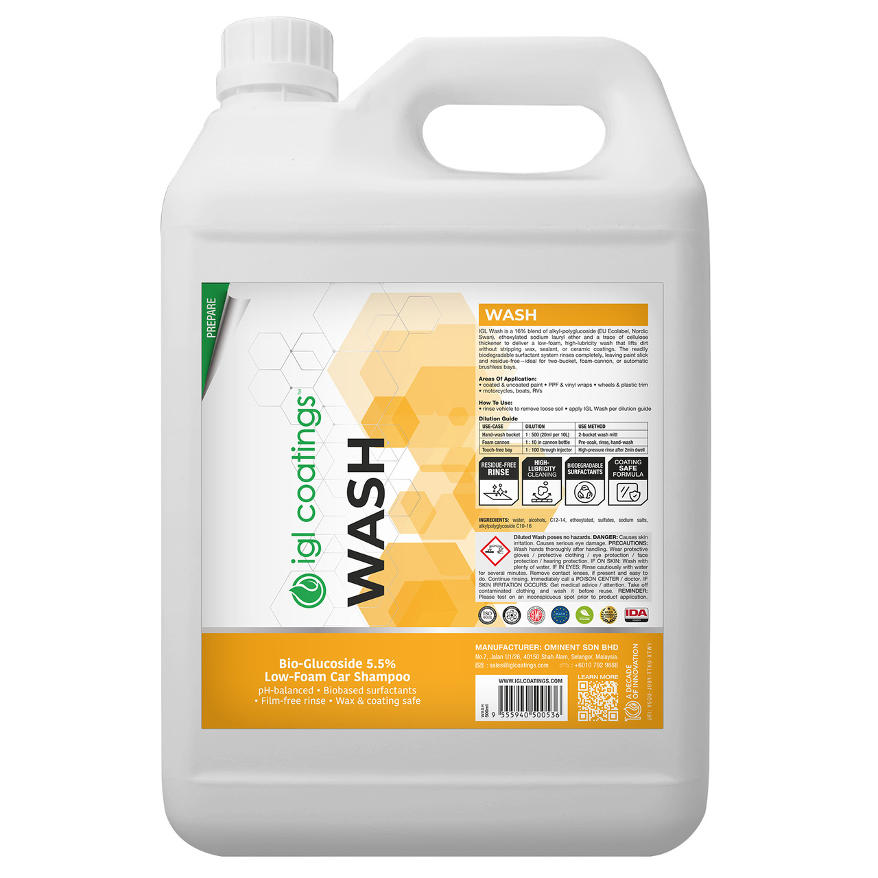 Bilschampo IGL Ecoclean WASH 5 L