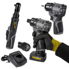 Durofix 12V trio, spärrskaft, mutterdragare och slagskruvdragare