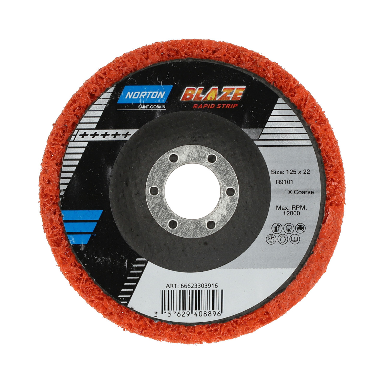 Grovrengöringsrondell för vinkelslip Blaze Rapid Strip, 127x22 mm, XCR