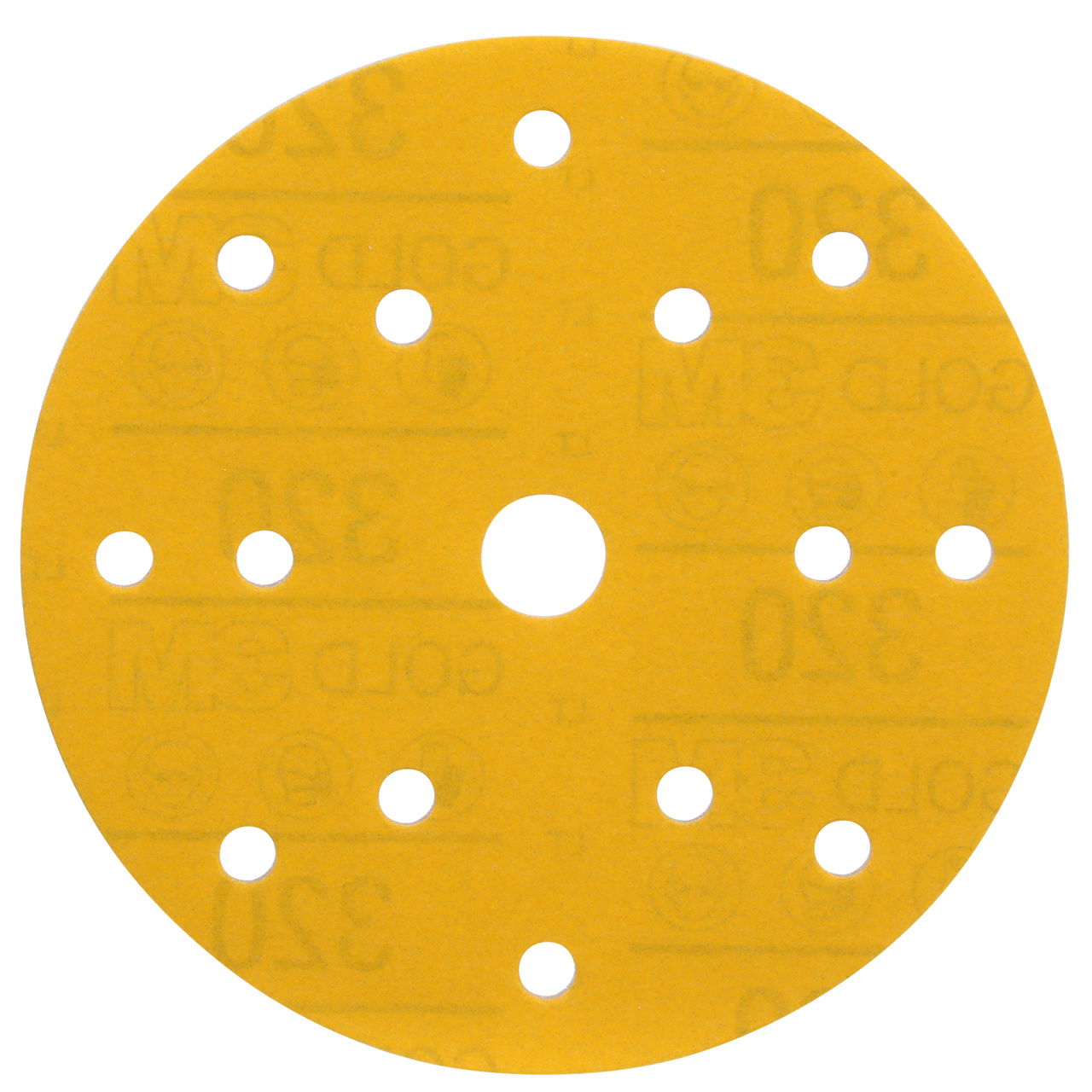 Sliprondell Soft Gold 288U, 15 hål, 150 mm, P320